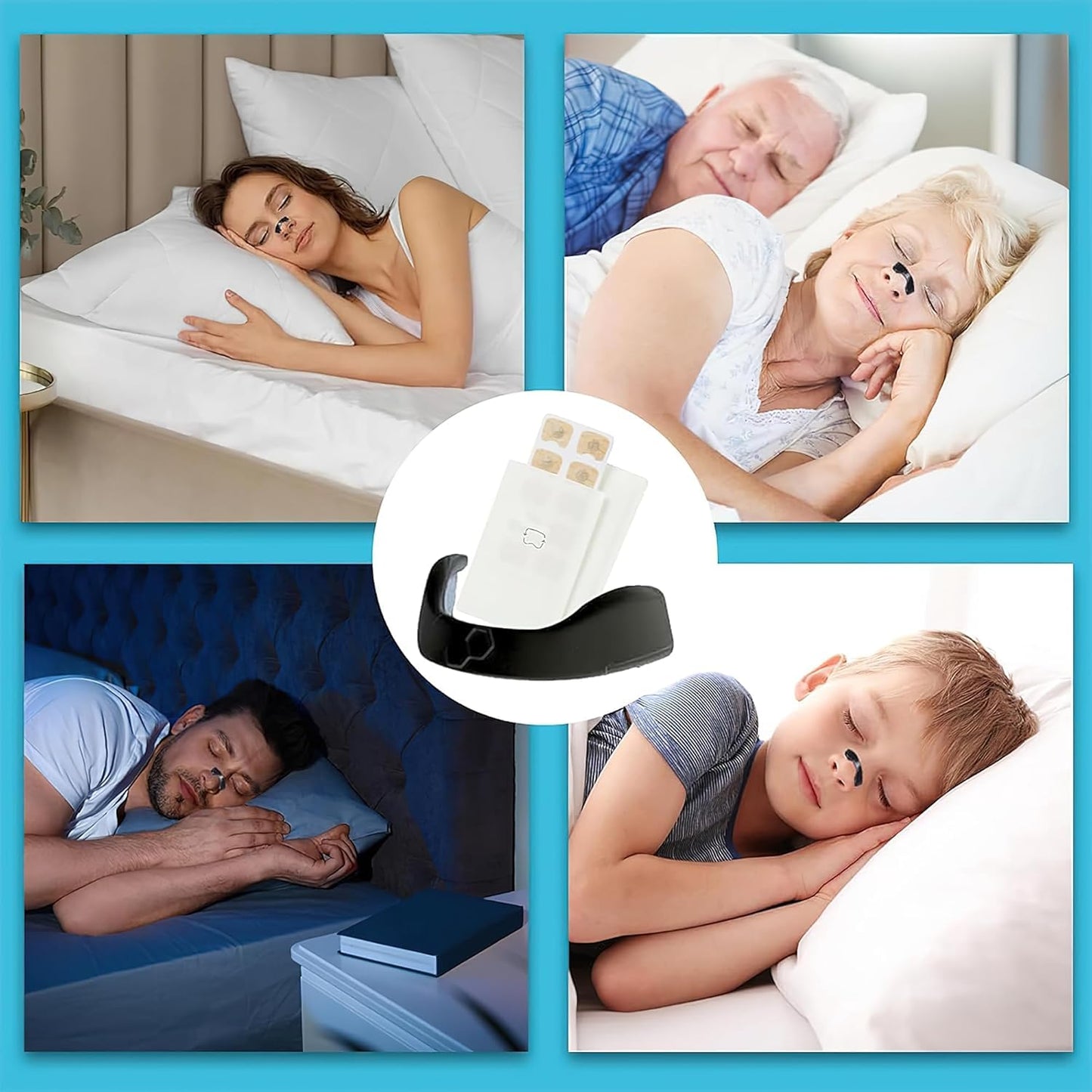 The Lean Collective’s Innovative Two Part Nasal Dilator System Magnetic Nose Strips for Breathing & Nasal Dilators for Breathing Includes Relief Bands