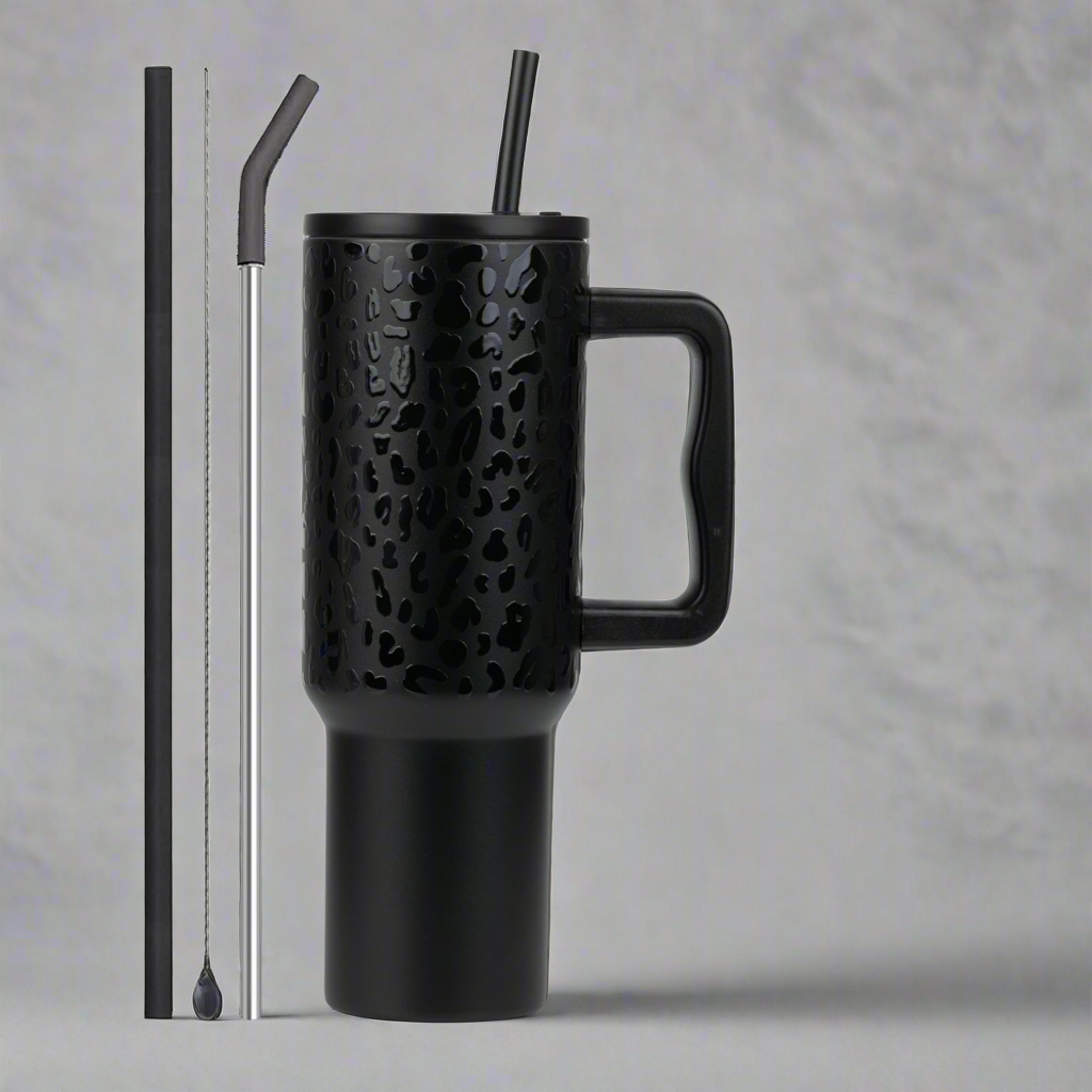Tumbler with lid and Straw 1200ML Cup Stainless Steel Vacuum Insulated Tumbler for Water, Iced Tea or Coffee 1.2L Office, Gym and Travelling