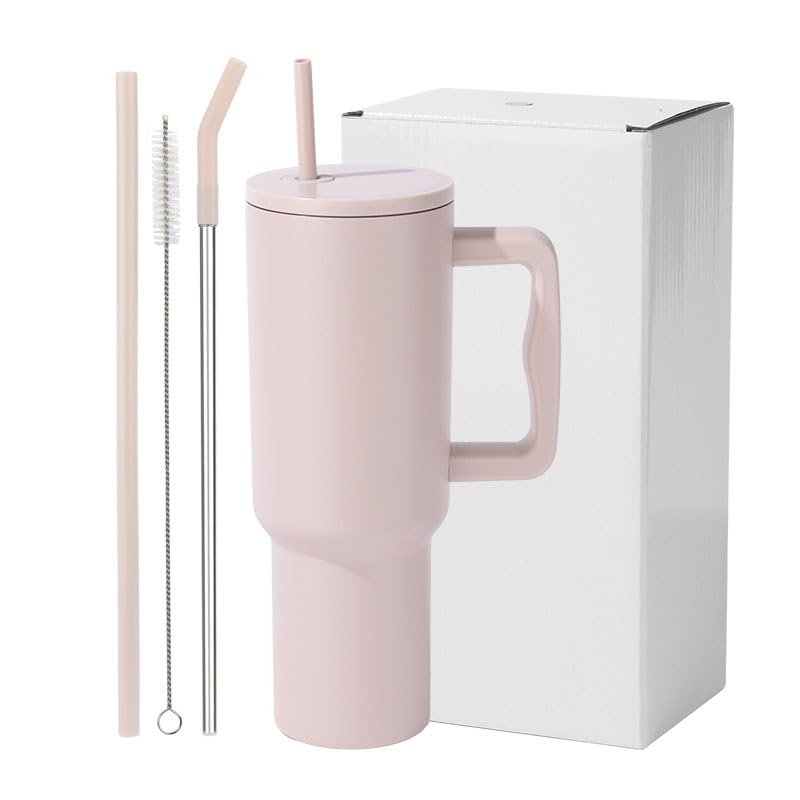 Tumbler with lid and Straw 1200ML Cup Stainless Steel Vacuum Insulated Tumbler for Water, Iced Tea or Coffee 1.2L Office, Gym and Travelling