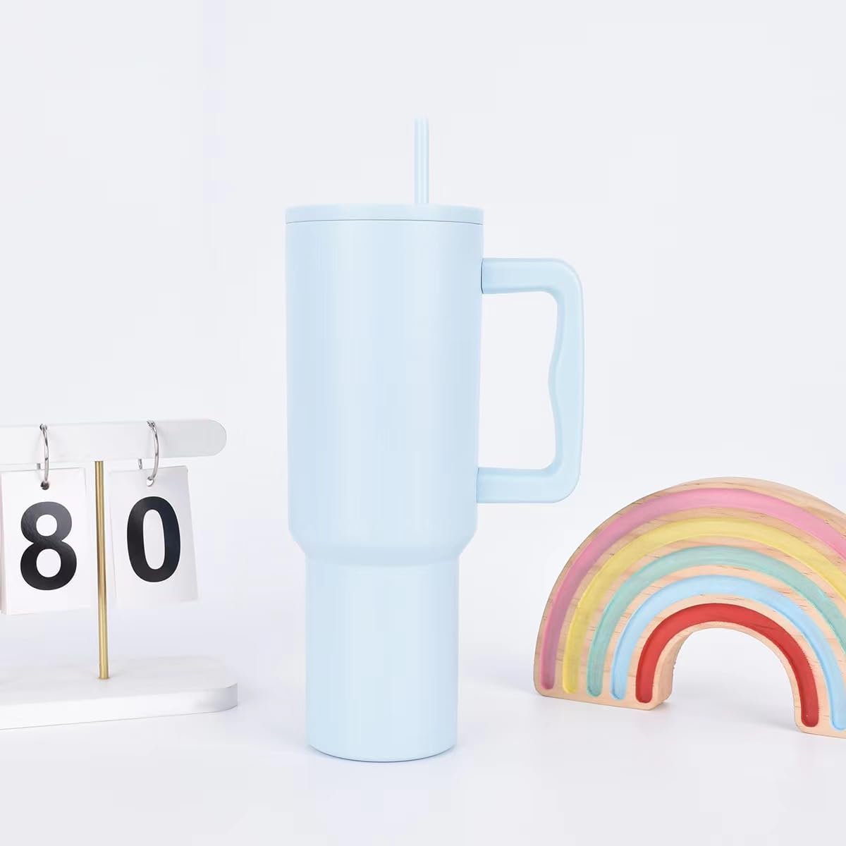Tumbler with lid and Straw 1200ML Cup Stainless Steel Vacuum Insulated Tumbler for Water, Iced Tea or Coffee 1.2L Office, Gym and Travelling