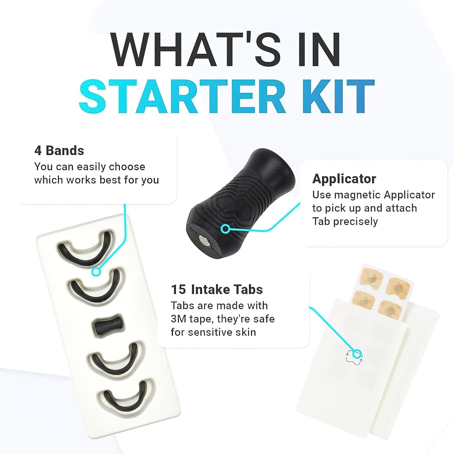 The Lean Collective’s Innovative Two Part Nasal Dilator System Magnetic Nose Strips for Breathing & Nasal Dilators for Breathing Includes Relief Bands