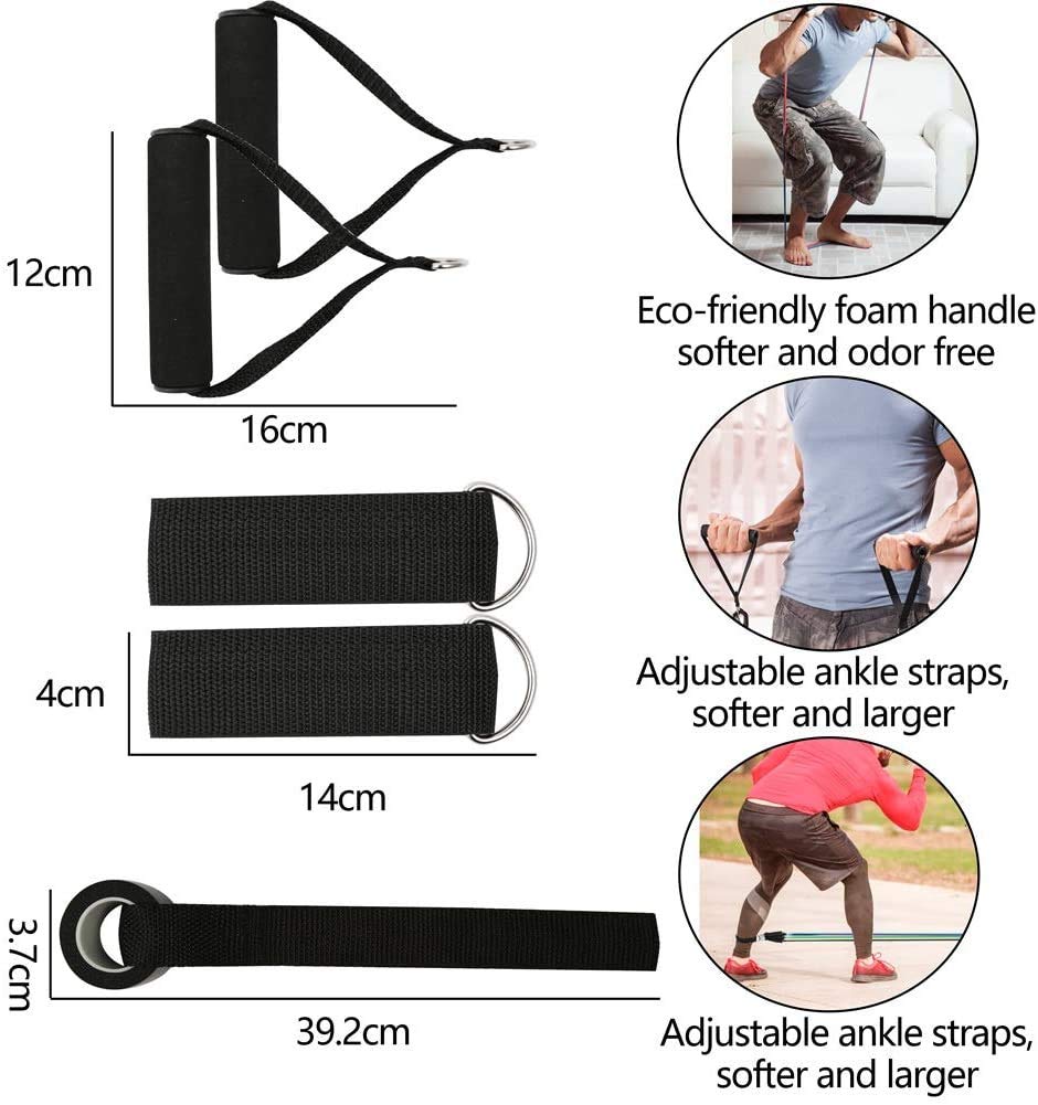 Resistance Bands Set for Exercise, Stretching and Workout for Men, Women