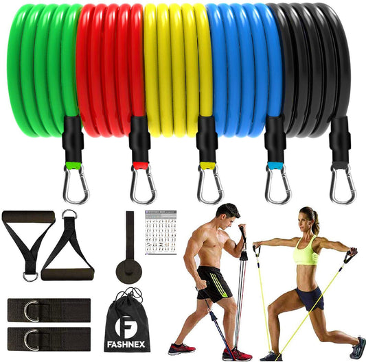 Resistance Bands Set for Exercise, Stretching and Workout for Men, Women