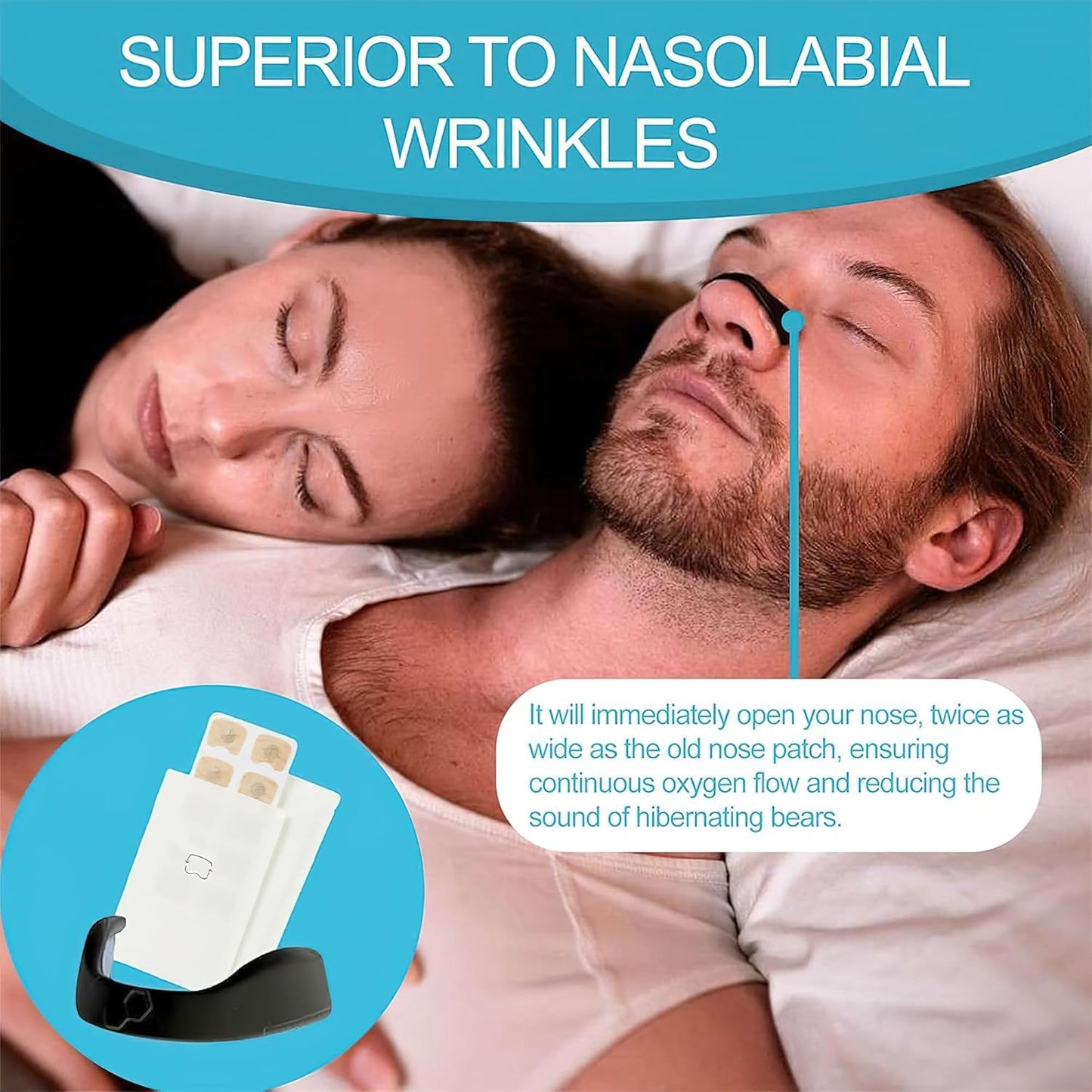 The Lean Collective’s Innovative Two Part Nasal Dilator System Magnetic Nose Strips for Breathing & Nasal Dilators for Breathing Includes Relief Bands