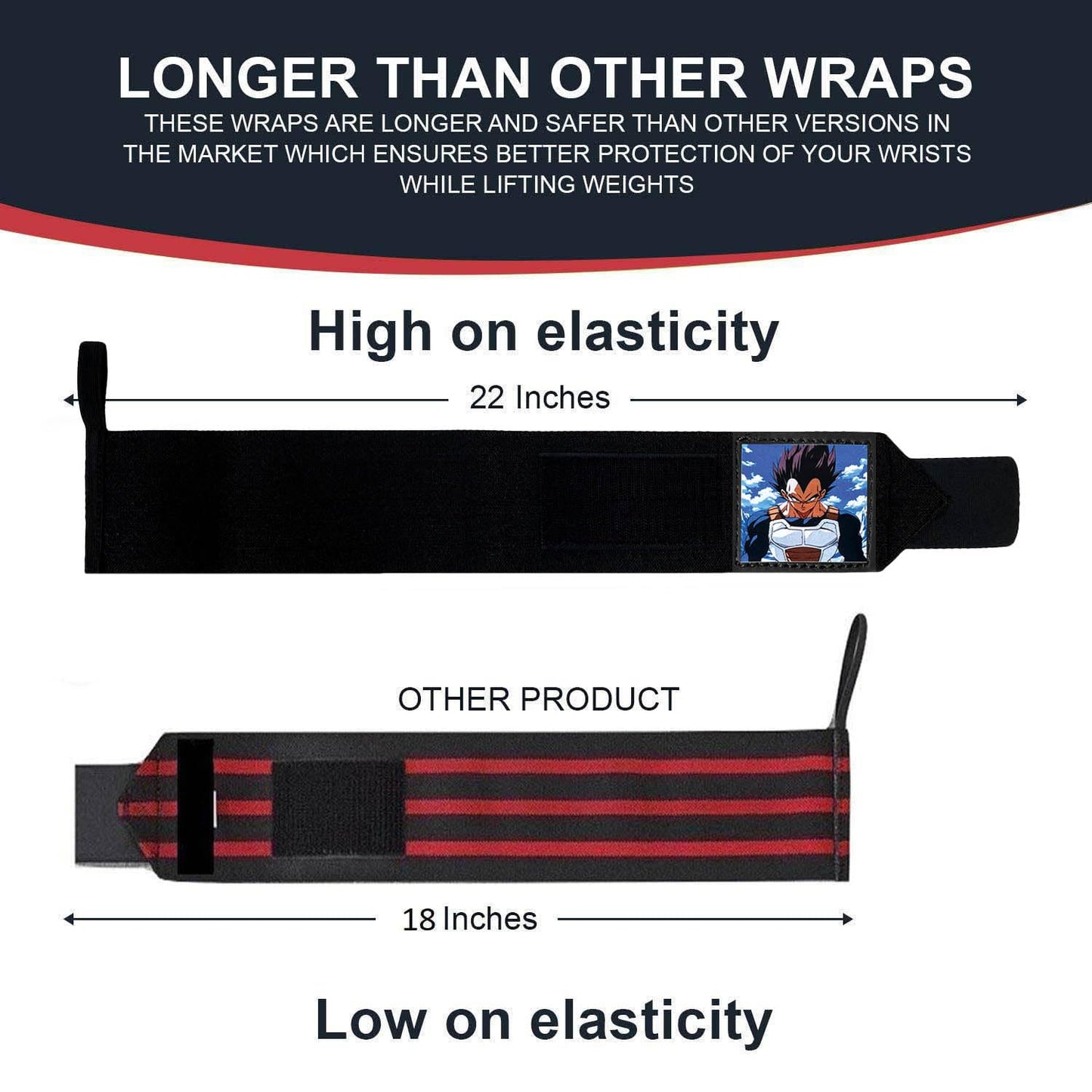 STEIGEN FITNESS Wrist Wrap for Gym, Hand Band, Support Strap for Men, Supporter, Wraps, Lifting Straps