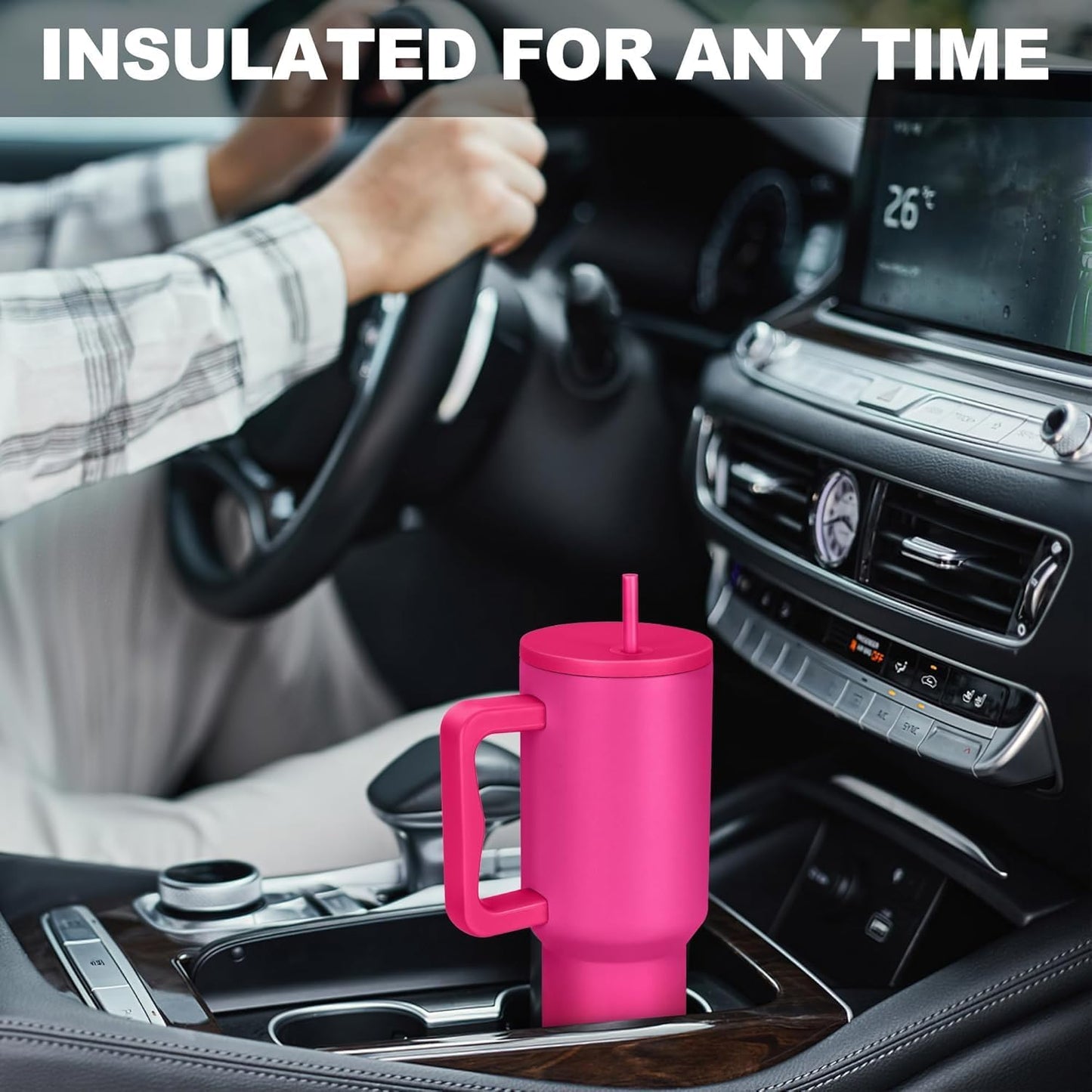 Tumbler with lid and Straw 1200ML Cup Stainless Steel Vacuum Insulated Tumbler for Water, Iced Tea or Coffee 1.2L Office, Gym and Travelling
